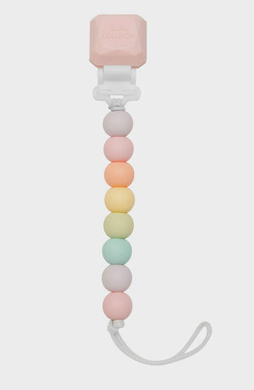 Loulou Lollipop - Lolli Gem Pacifier Clip - Cotton Candy
