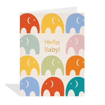 HalfPenny - Hello Baby Card