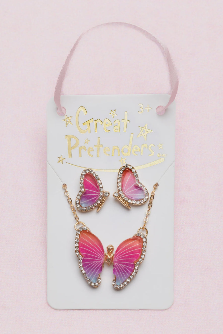Great Pretenders - Butterfly Necklace and Stud Set