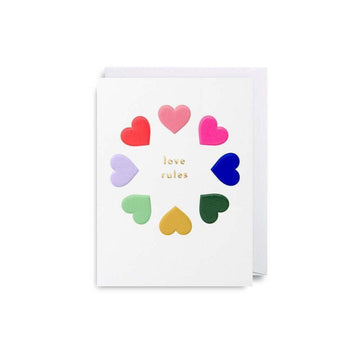 Lagom Design - Love Rules - Mini Card