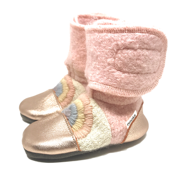 Nooks Design- Felted Wool Booties- Love Child