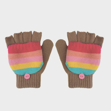 Rockahula - Rainbow Stripe Knitted Gloves