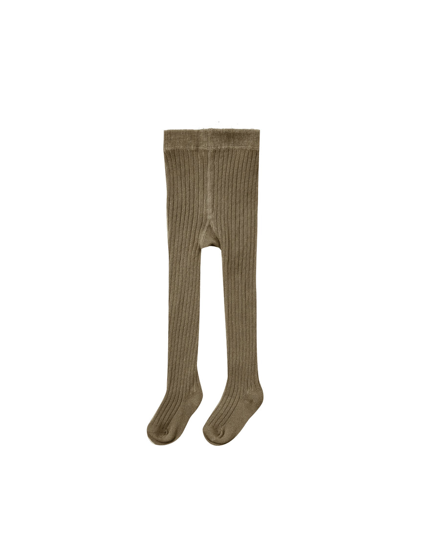 Rylee & Cru- Rib Knit Tights - Olive