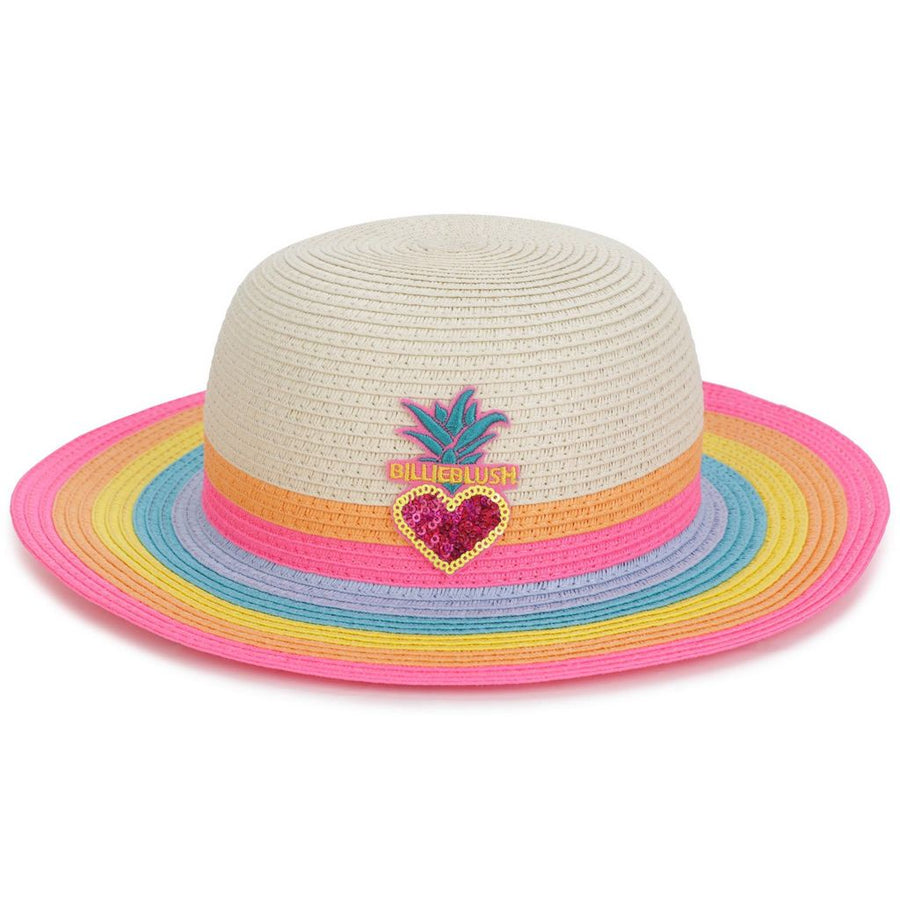 Billie Blush - Multicolored Woven Sun Hat