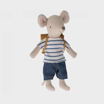 Maileg - Tricycle Mouse w Bag - Big Brother