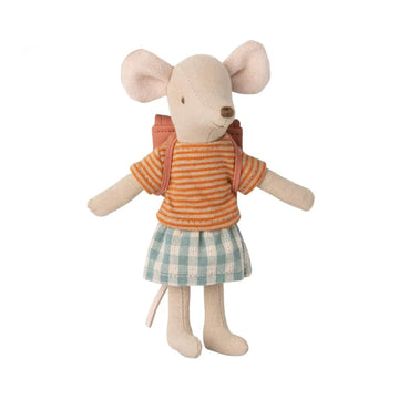 Maileg - Tricycle Mouse w Rose Bag - Big Sister