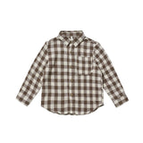 Rylee & Cru - Collared Long Sleeve Shirt - Charcoal Check