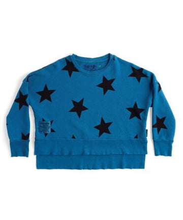 Nununu - Star Box Sweatshirt - Blue