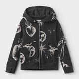 Nununu - All Inked Zip Hoodie - Black