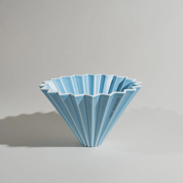 Origami - Medium Dripper & Holder - Matte Blue