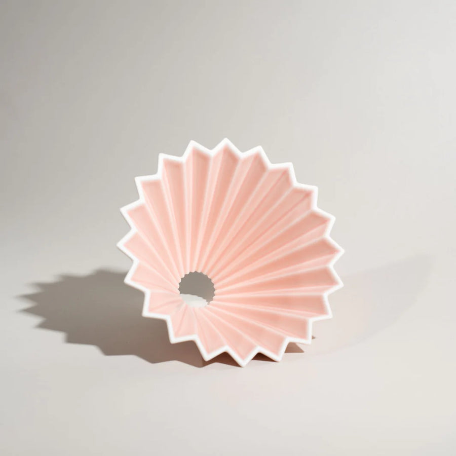 Origami - Medium Dripper & Holder - Matte Pink