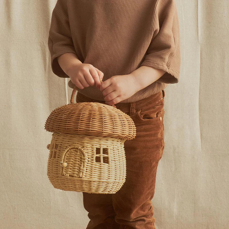 Olli Ella - Rattan Mushroom Basket - Natural