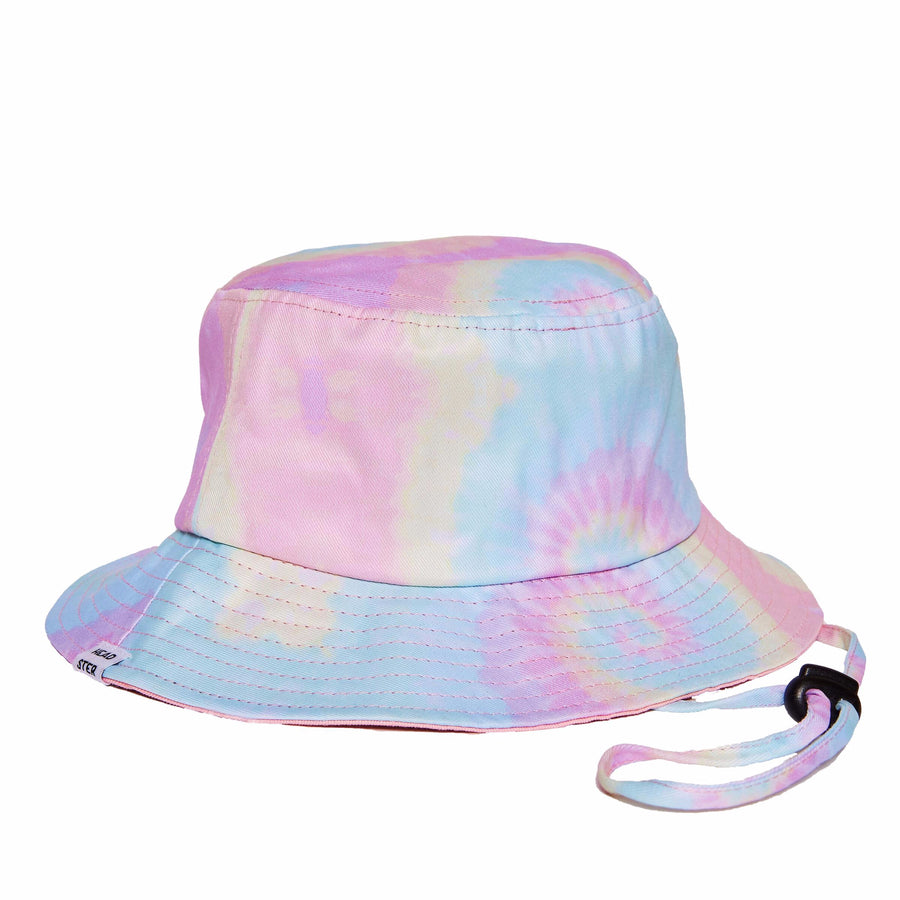 Headster - Tie Dye Pink Bucket Hat