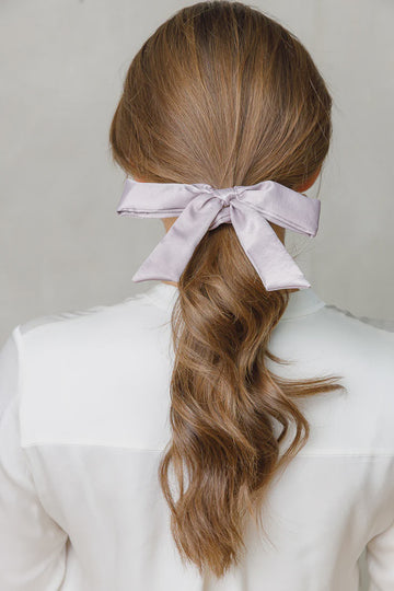 Lim Lim - Luxe Bow Scrunchie - Lilac