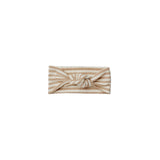 Quincy Mae - Knotted Headband - Latte Stripes