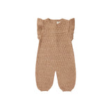 Quincy Mae - Mira Knit Romper - Heathered Apricot