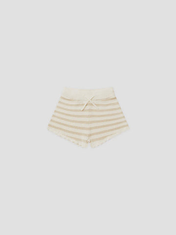 Rylee & Cru - Knit Shorts - Sand Stripe