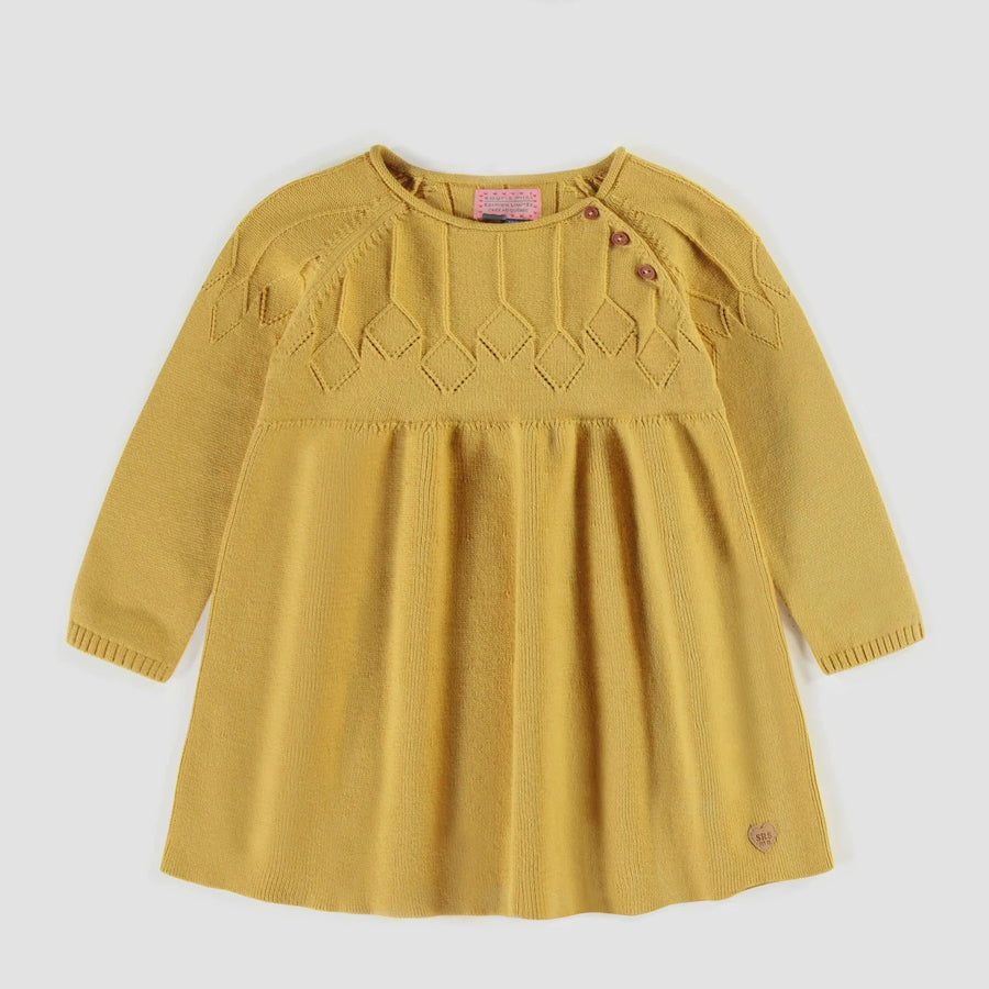 Souris Mini - Knitwear Dress - Light Yellow