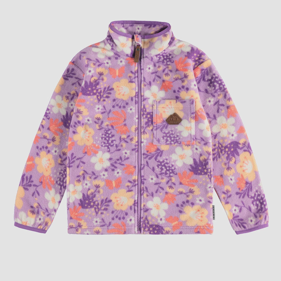 Souris Mini - Polar Fleece Jacket - Purple Floral
