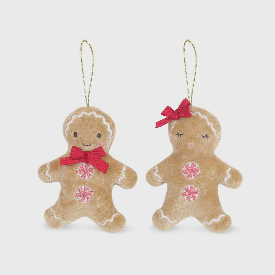 Mon Ami - Gingerbread Couple Ornaments