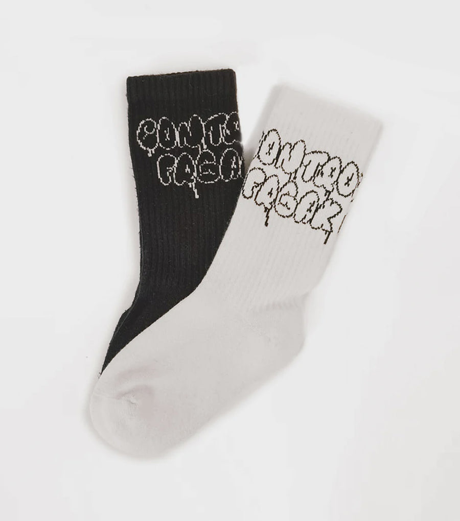 Nununu - Control Freak Socks Set - Black/White