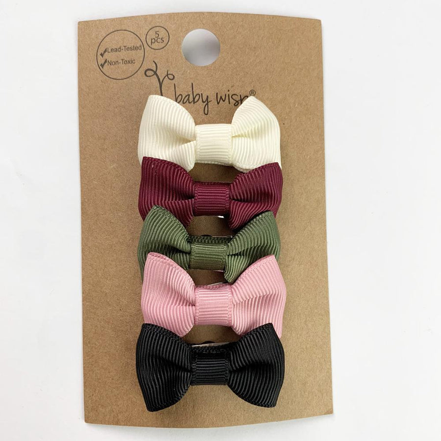 Baby Wisp - Charlotte Bow Snap Clips - Napa Valley