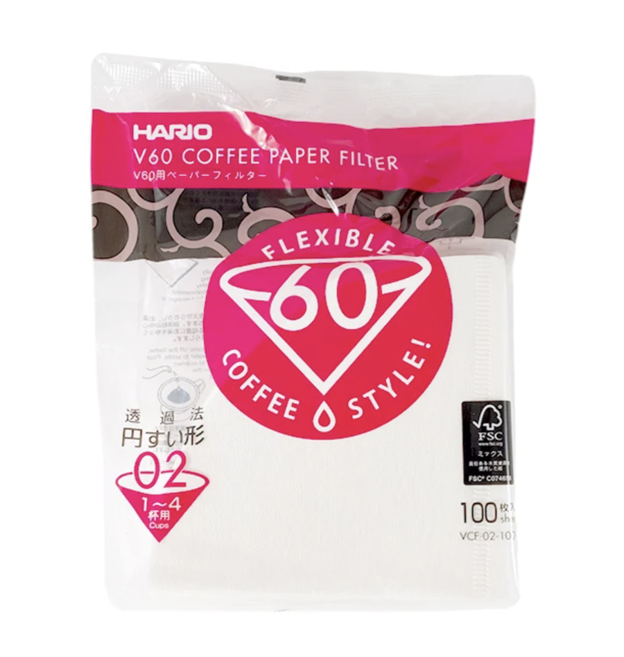 Hario - V60-02 White (100 pack)