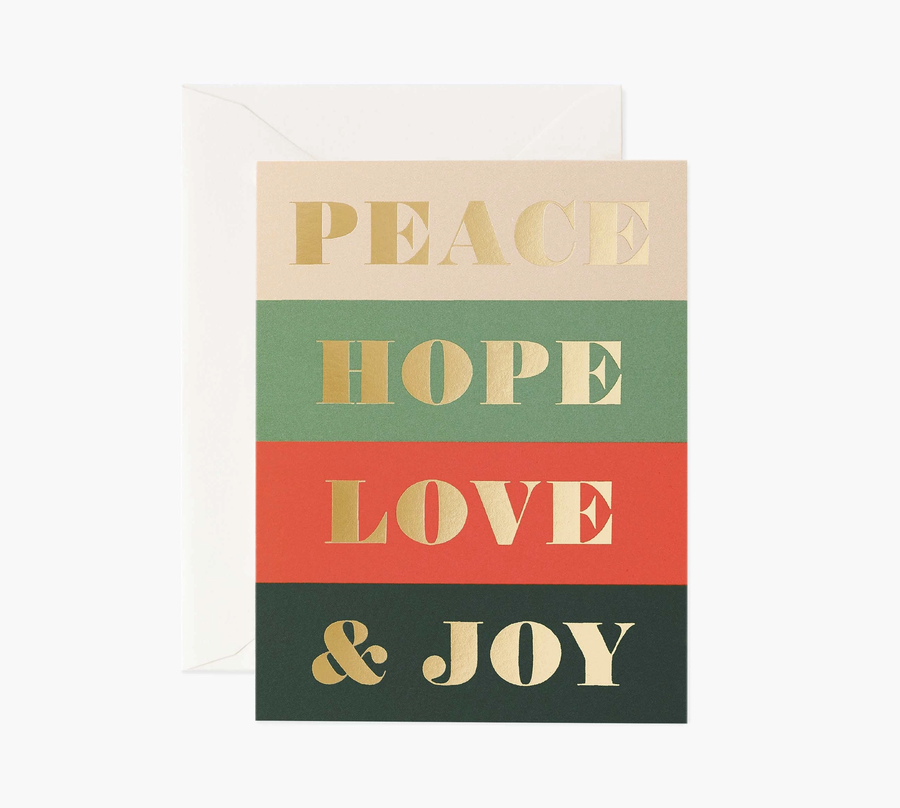 Rifle Paper Co. - Peace & Joy Card