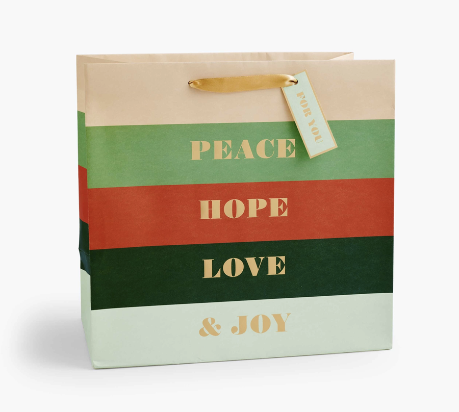 Rifle Paper Co. - Peace & Joy Large Gift Bag
