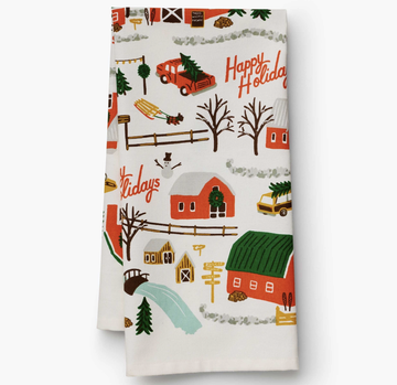 Rifle Paper Co. - Christmas Tree Farm Tea Towel