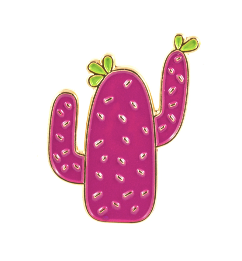 Justine Mah - Pink Cactus Pin