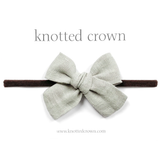Knotted Crown - Classic Headband - Sea Salt