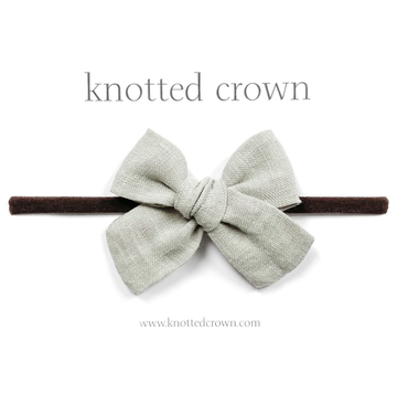 Knotted Crown - Classic Headband - Sea Salt