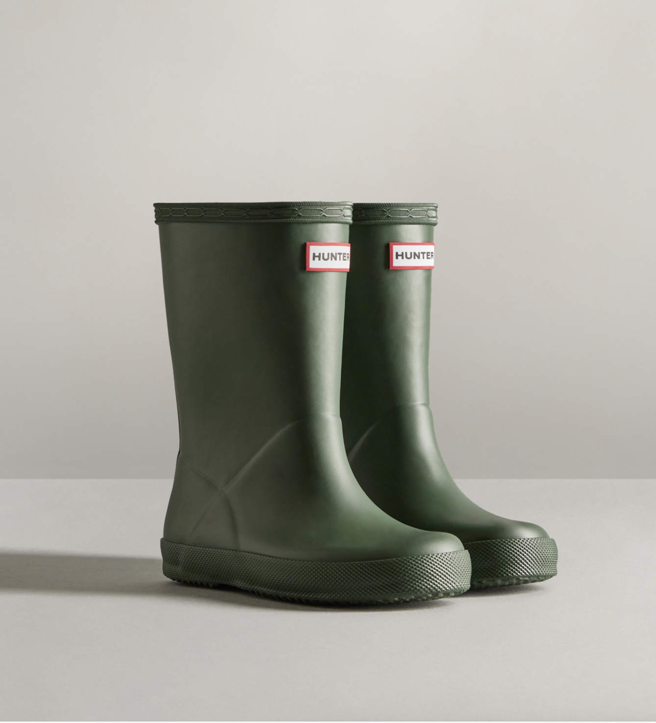 Hunter Kids First Classic Rain Boots Hunter Green