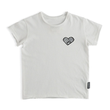 nununu - Bandaid Heart Patch T-shirt - White