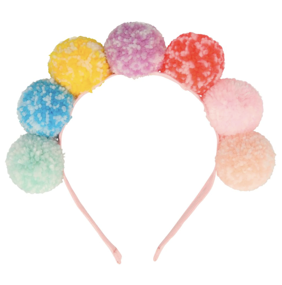Meri Meri - Rainbow Pom Pom Headband