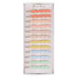 Meri Meri - Enamel Wavy Hair Clips - 12 pc