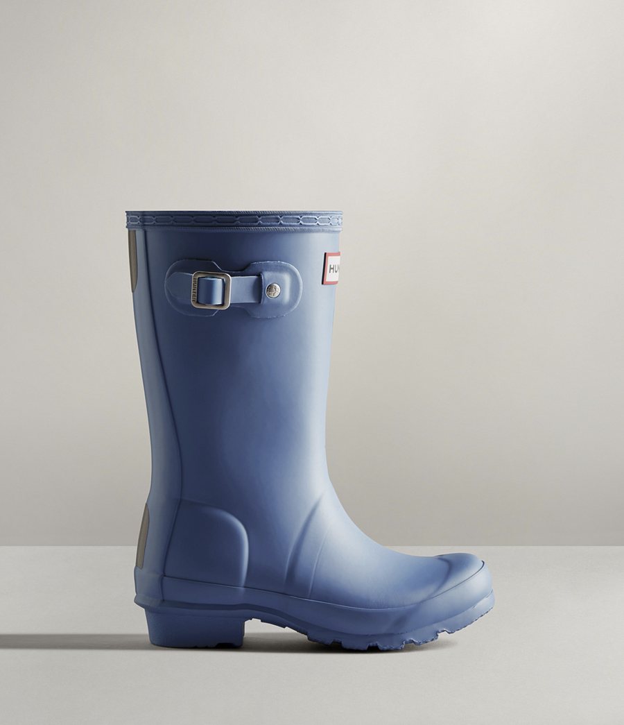 Hunter -Original Big Kids Rain Boots - Stornoway Blue