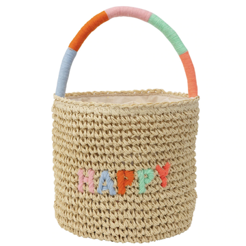 Meri Meri - Happy Woven Straw Bag