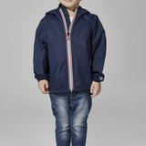 08 Lifestyle - Sam Full Zip Packable Rain Jacket - Navy
