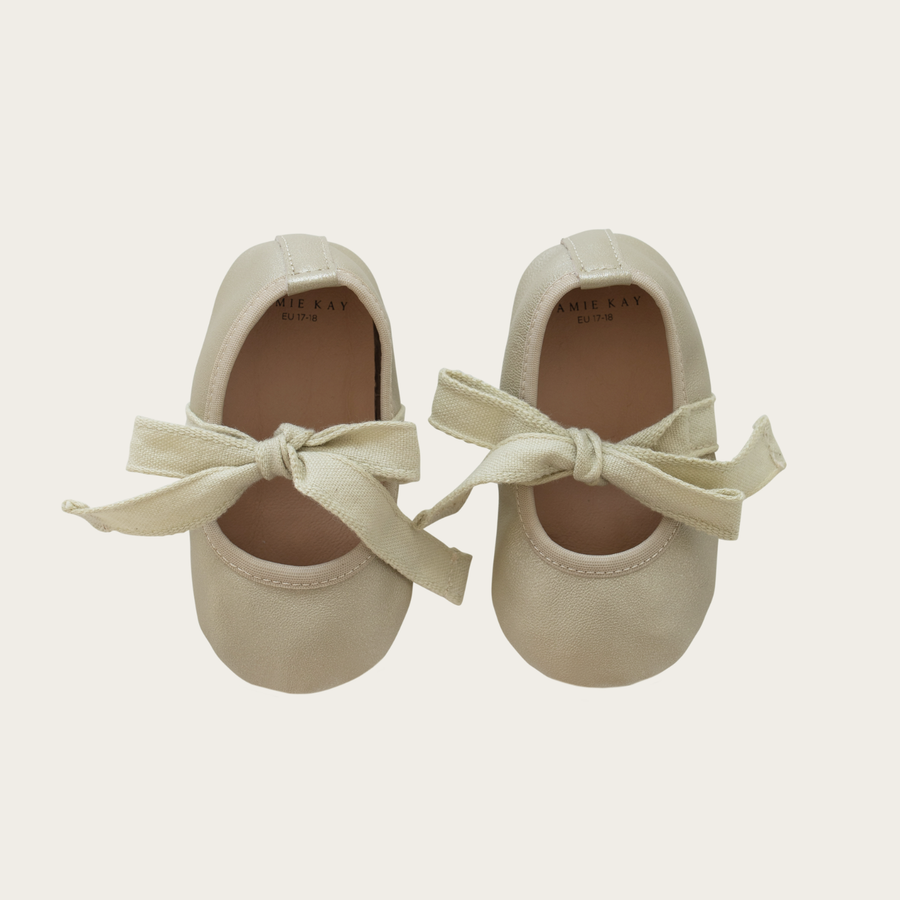 Jamie Kay - Baby Ballerina Flats - Gold