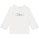 Chloe - Logo Long Sleeve T-Shirt - Off White