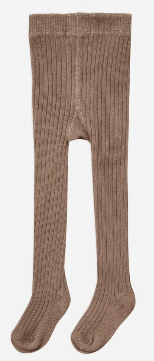 Rylee & Cru - Solid Ribbed Tights - Mocha