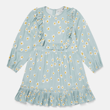 Stella McCartney - Daisy Dress with Frills - Blue