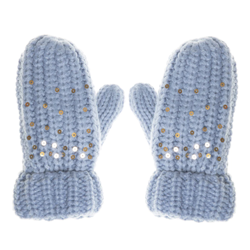 Rockahula - Sequin Shimmer Mittens - Blue
