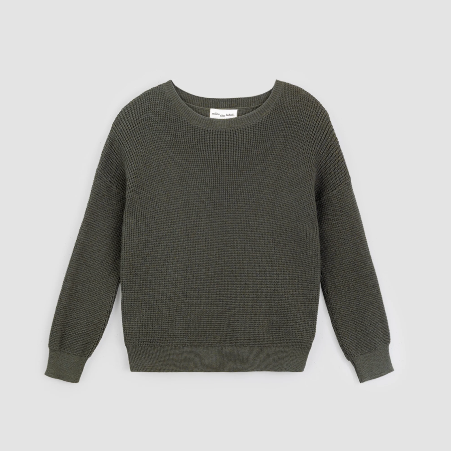 Waffle sales weave sweatshirt