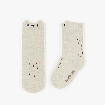 Souris Mini - Deer Knee Socks - Cream