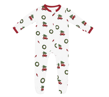 Kyte Baby - Zippered Footie - Wreath