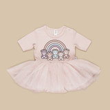 Hux - Rainbow Bears Ballet Onesie - Rose