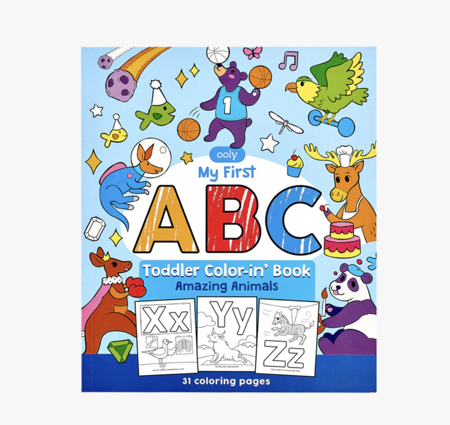 Ooly - ABC Amazing Animals Toddler Coloring Book